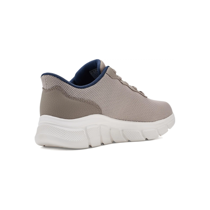 Skechers Men’s BOBS B Flex Glacial Edge Slip-ins Taupe Hands-Free Walking Shoes