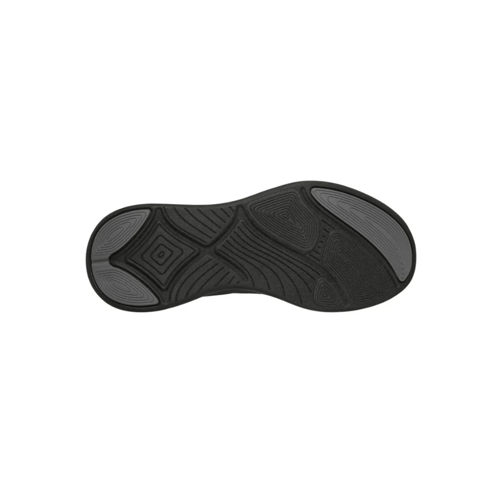 Skechers Men's BOBS Moda Flex Broad Acre Laceless Sneaker Black Slip-On Shoes