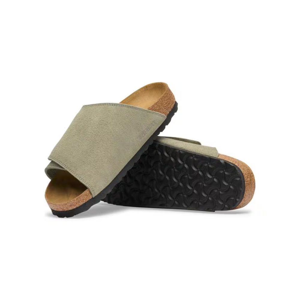Birkenstock Solana Suede Leather Faded Khaki Men's Sandals 1032406