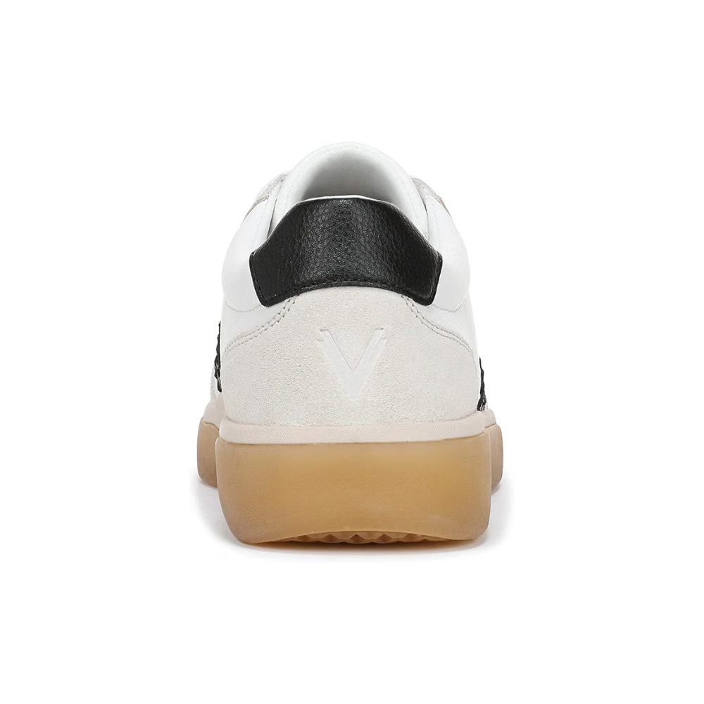 Vionic Women's City Walk Walking Shoes White Black Leather Comfort Sneakers