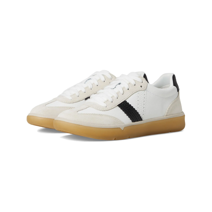 Vionic Women's City Walk Walking Shoes White Black Leather Comfort Sneakers