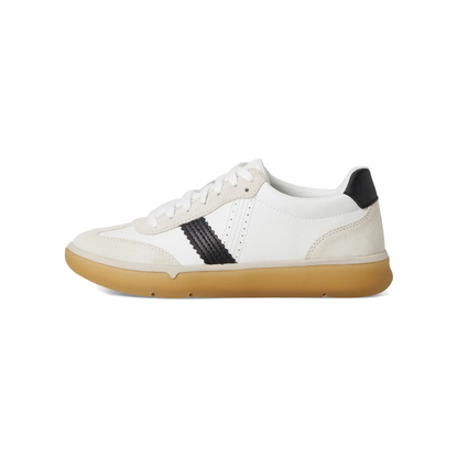 Vionic Women's City Walk Walking Shoes White Black Leather Comfort Sneakers