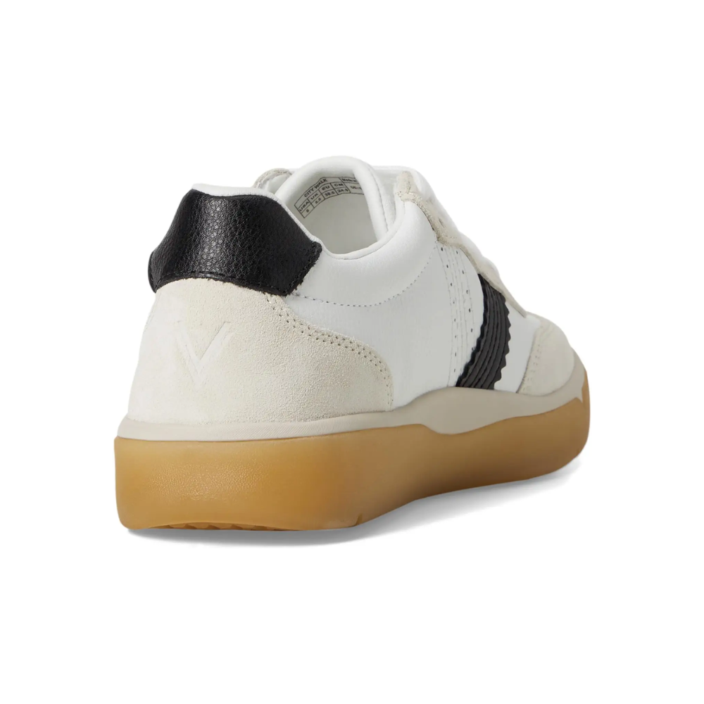 Vionic Women's City Walk Walking Shoes White Black Leather Comfort Sneakers