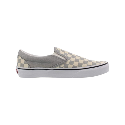 Vans Classic Slip-On Unisex Checkerboard Silver True White Shoes