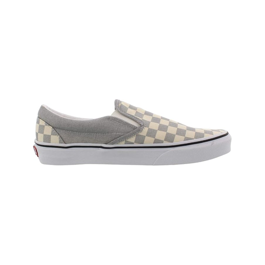 Vans Classic Slip-On Unisex Checkerboard Silver True White Shoes