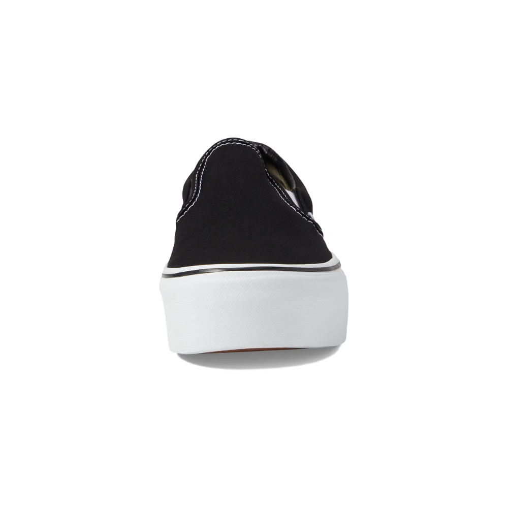 Vans Classic Slip-On Platform Unisex Black Canvas Sneakers