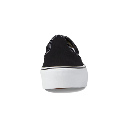 Vans Classic Slip-On Platform Unisex Black Canvas Sneakers