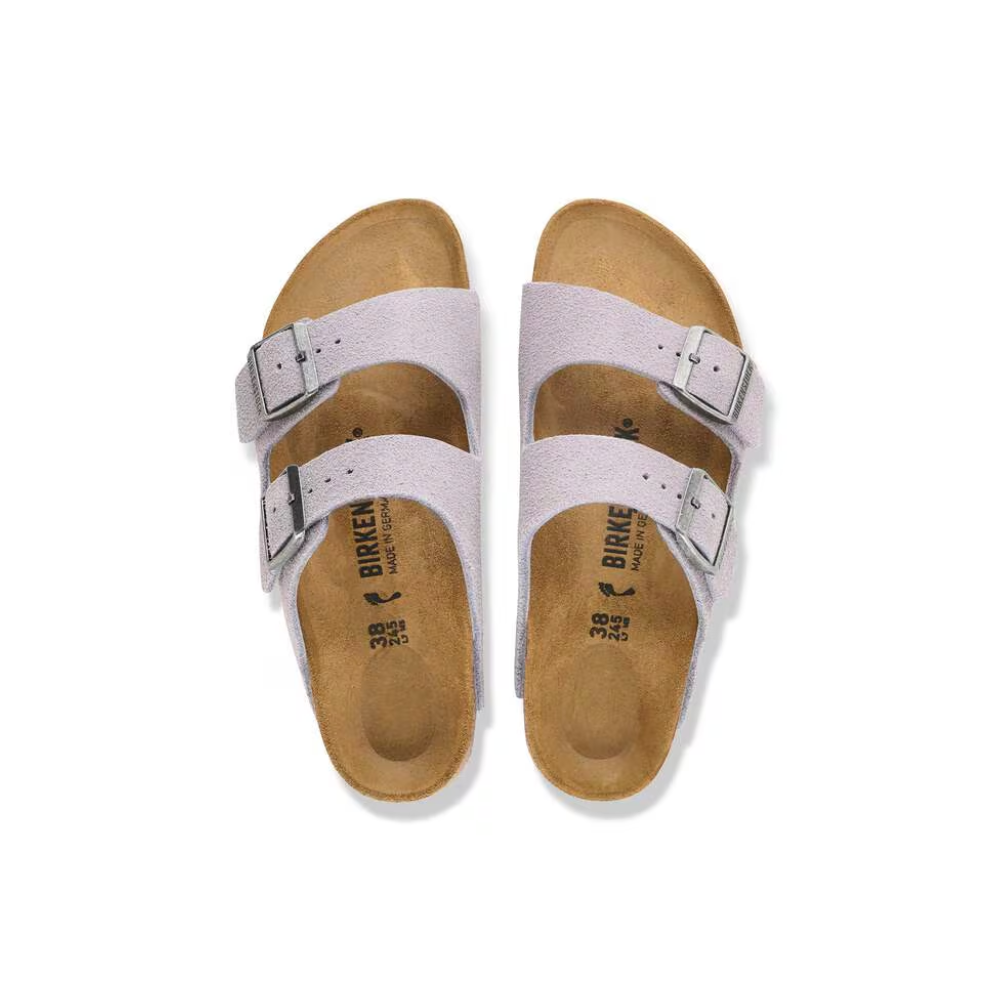Birkenstock Arizona Suede Leather Unisex Lavender Sky Sandals
