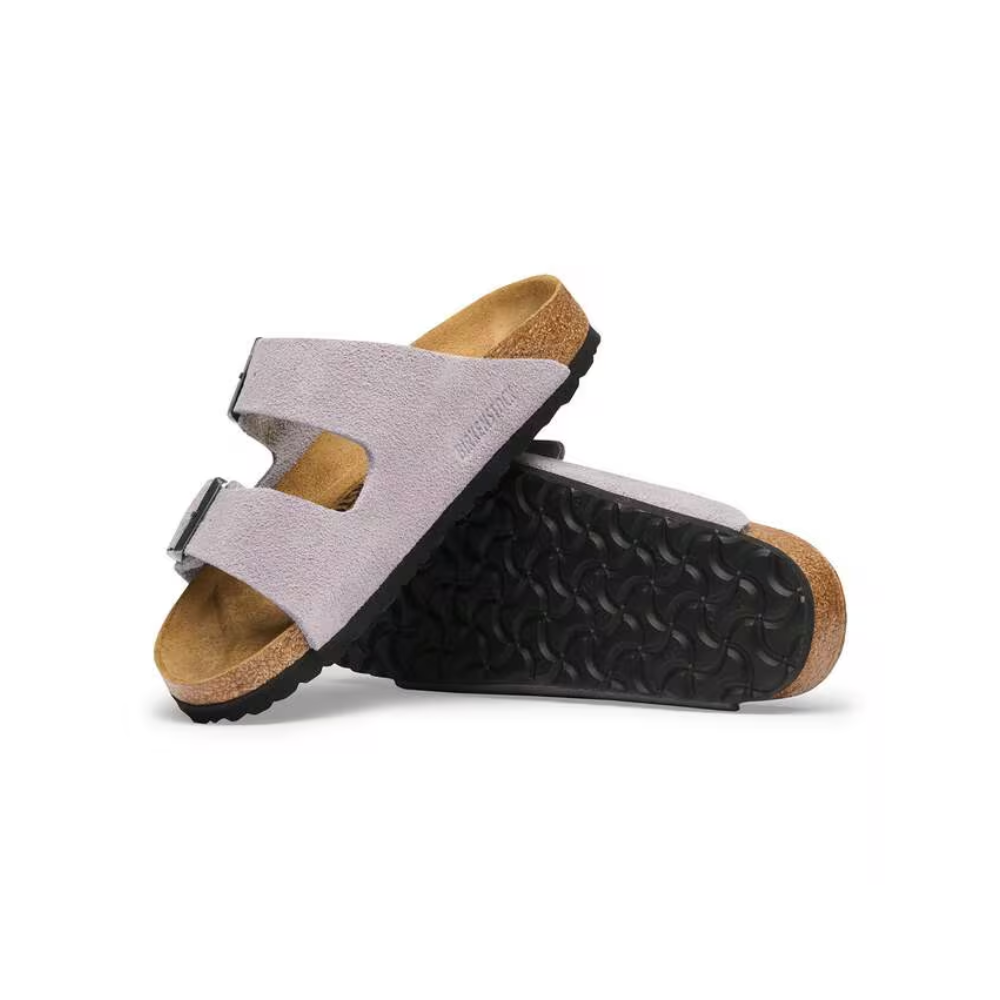 Birkenstock Arizona Suede Leather Unisex Lavender Sky Sandals