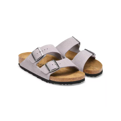 Birkenstock Arizona Suede Leather Unisex Lavender Sky Sandals
