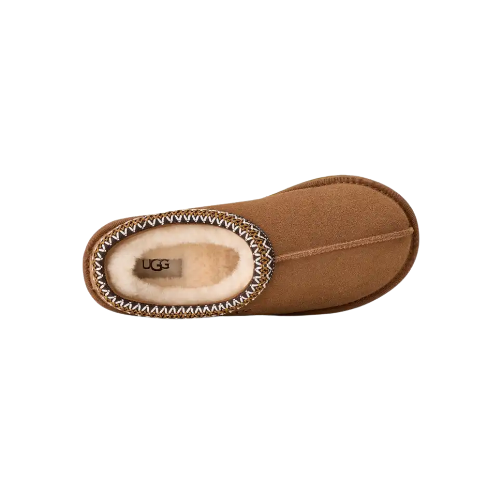 UGG Women's Tasman II Chestnut Suede Slippers Casual Shoes Cozy Lined