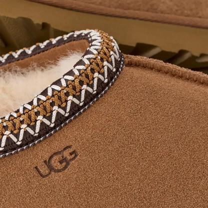 UGG Women's Tasman II Chestnut Suede Slippers Casual Shoes Cozy Lined