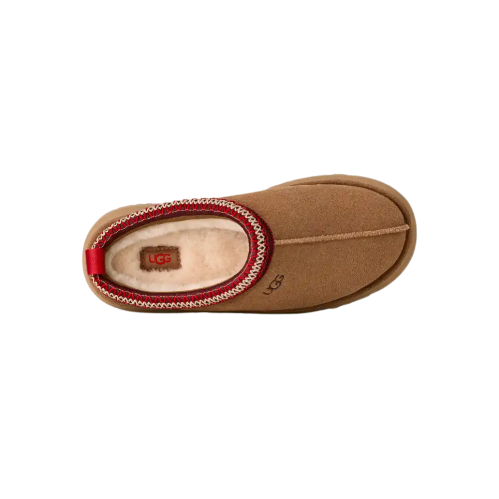 UGG Women's Tazz II Chestnut Suede Platform Slippers Clogs Cozy Slip On