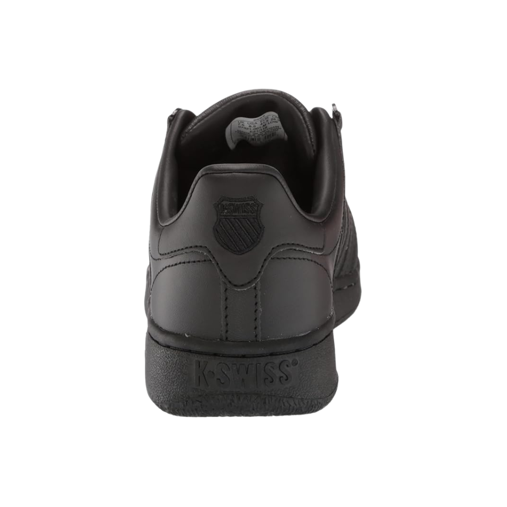 K-Swiss Men's Classic VN Leather Sneakers Black Black Casual Tennis Shoes