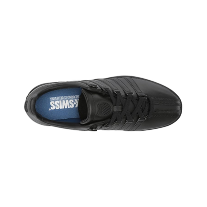 K-Swiss Men's Classic VN Leather Sneakers Black Black Casual Tennis Shoes