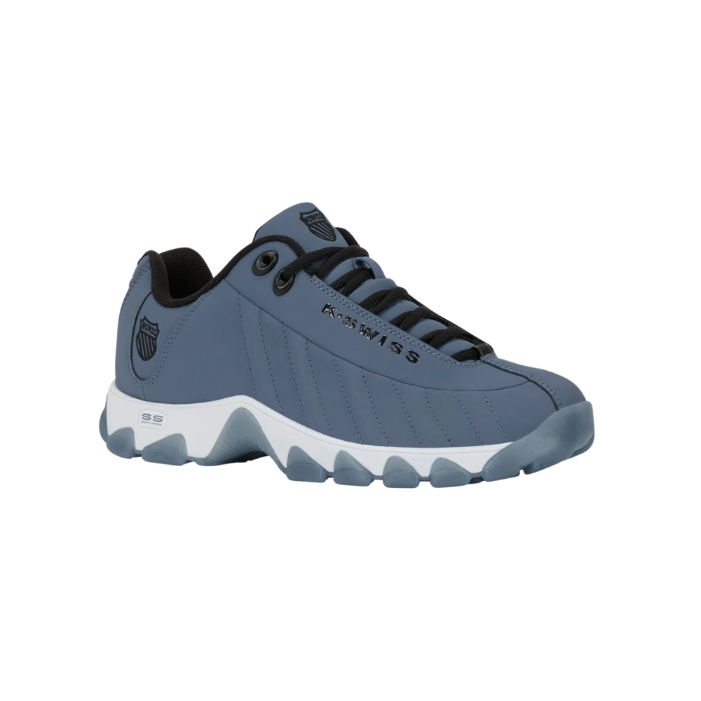 K-Swiss Men's ST329 CMF 03426-497 Blue Horizon/Black/White/Ice Blue Leather Sneakers