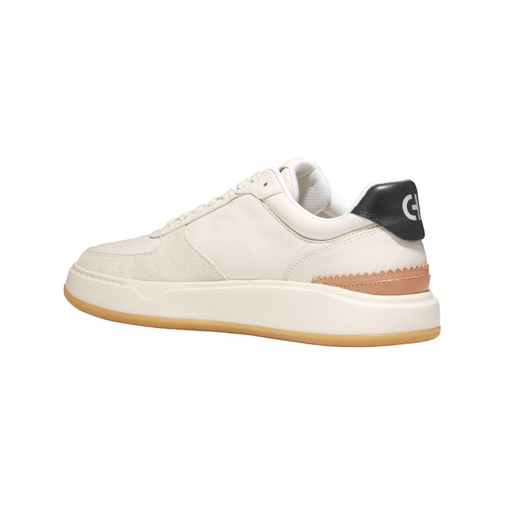 Cole Haan Men's GrandPro Crossover Leather Sneakers – Ivory/Gum/Black