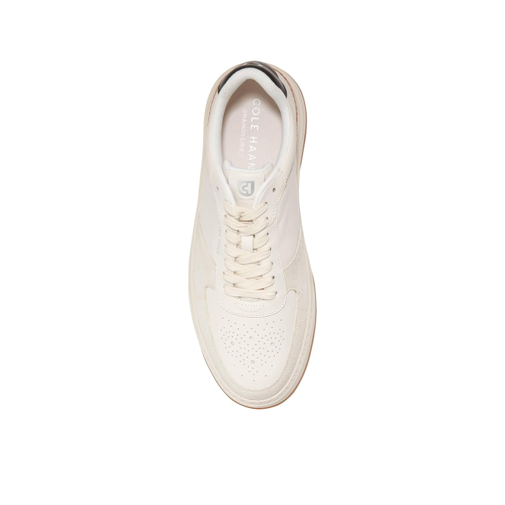 Cole Haan Men's GrandPro Crossover Leather Sneakers – Ivory/Gum/Black