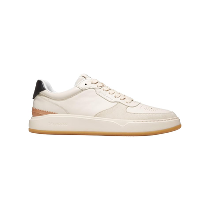 Cole Haan Men's GrandPro Crossover Leather Sneakers – Ivory/Gum/Black
