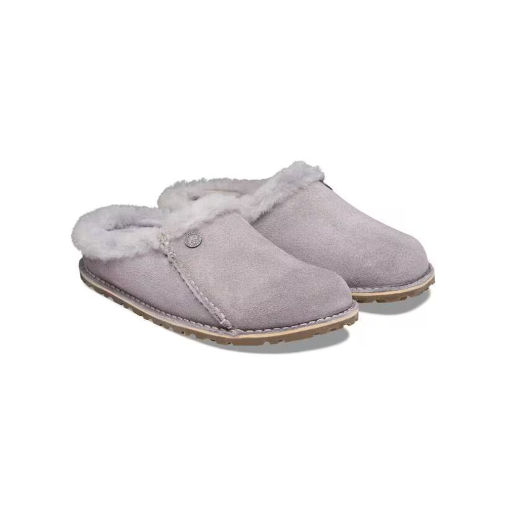 Birkenstock Zermatt Premium Shearling Suede Leather Unisex Clog – Lavender Sky