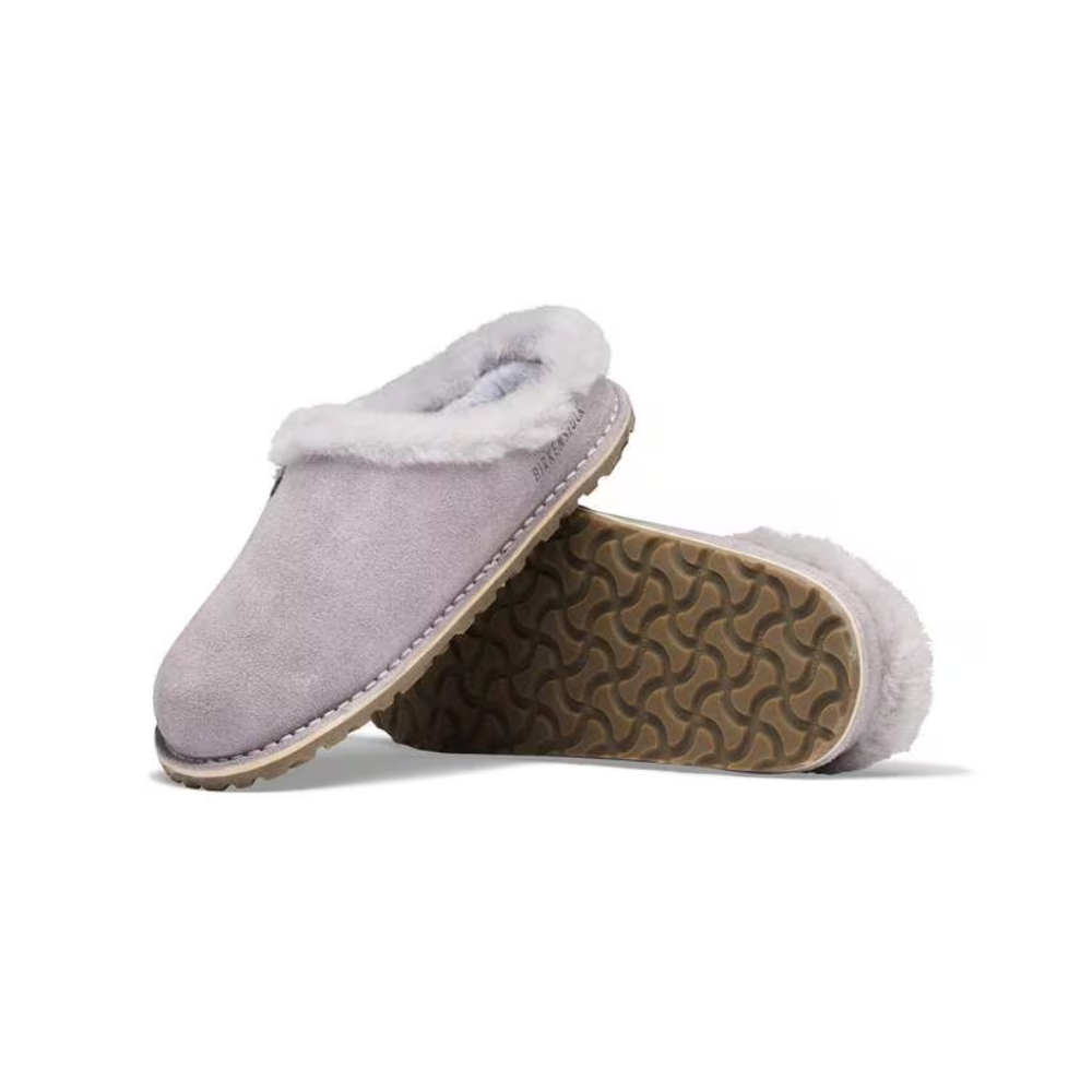 Birkenstock Zermatt Premium Shearling Suede Leather Unisex Clog – Lavender Sky