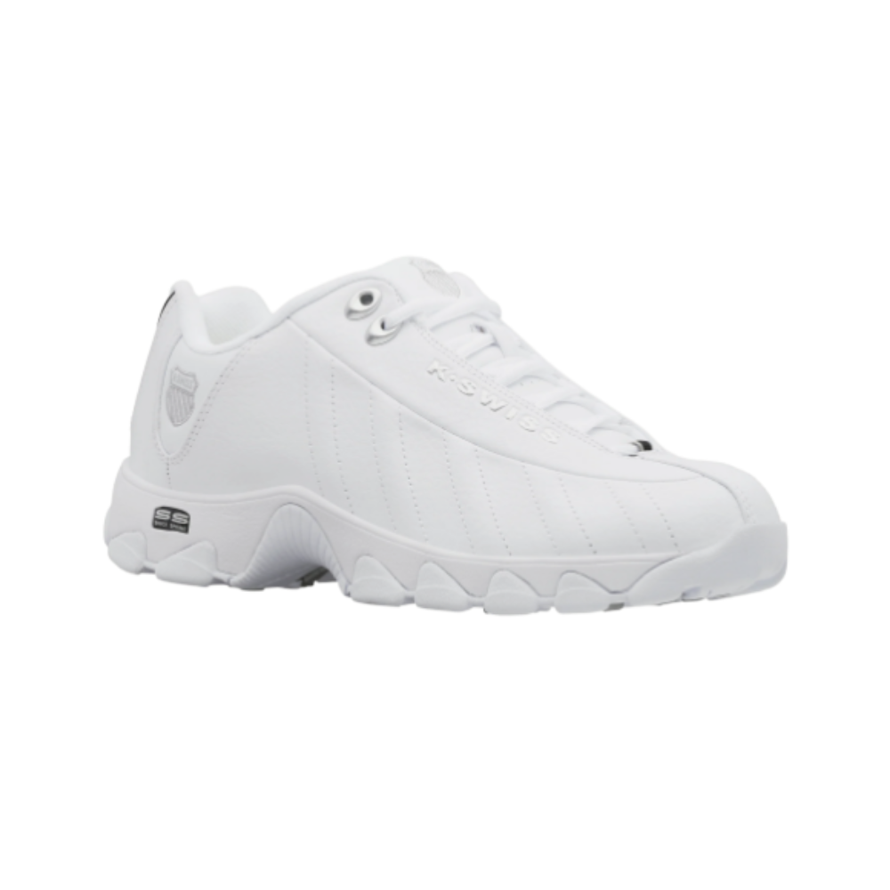 K-Swiss ST329 CMF Men's Leather Sneakers White/Black/Silver