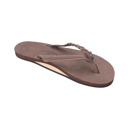 Rainbow-Flirty Braidy Sandal 301ALTSB Women's Expresso Brown Flip Flops