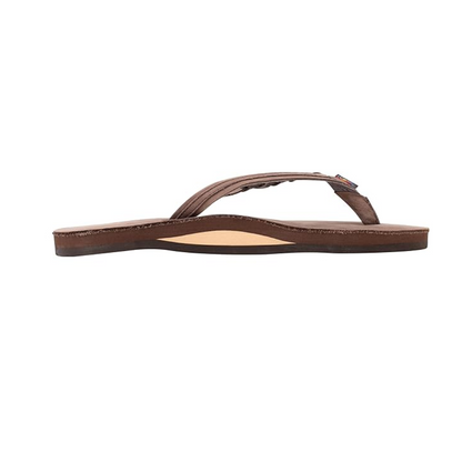 Rainbow-Flirty Braidy Sandal 301ALTSB Women's Expresso Brown Flip Flops