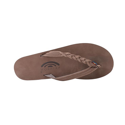 Rainbow-Flirty Braidy Sandal 301ALTSB Women's Expresso Brown Flip Flops