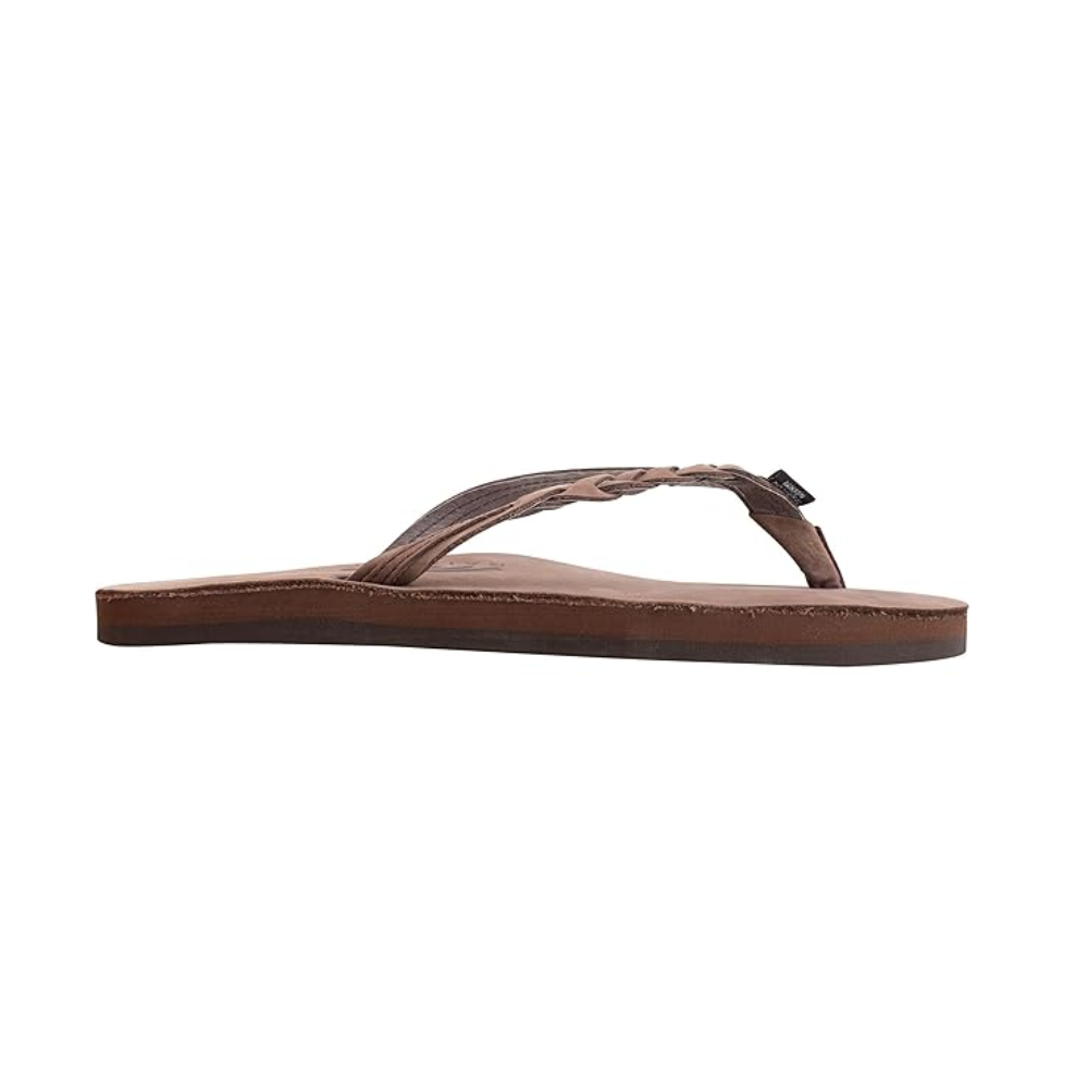 Rainbow-Flirty Braidy Sandal 301ALTSB Women's Expresso Brown Flip Flops