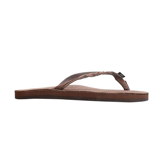 Rainbow-Flirty Braidy Sandal 301ALTSB Women's Expresso Brown Flip Flops