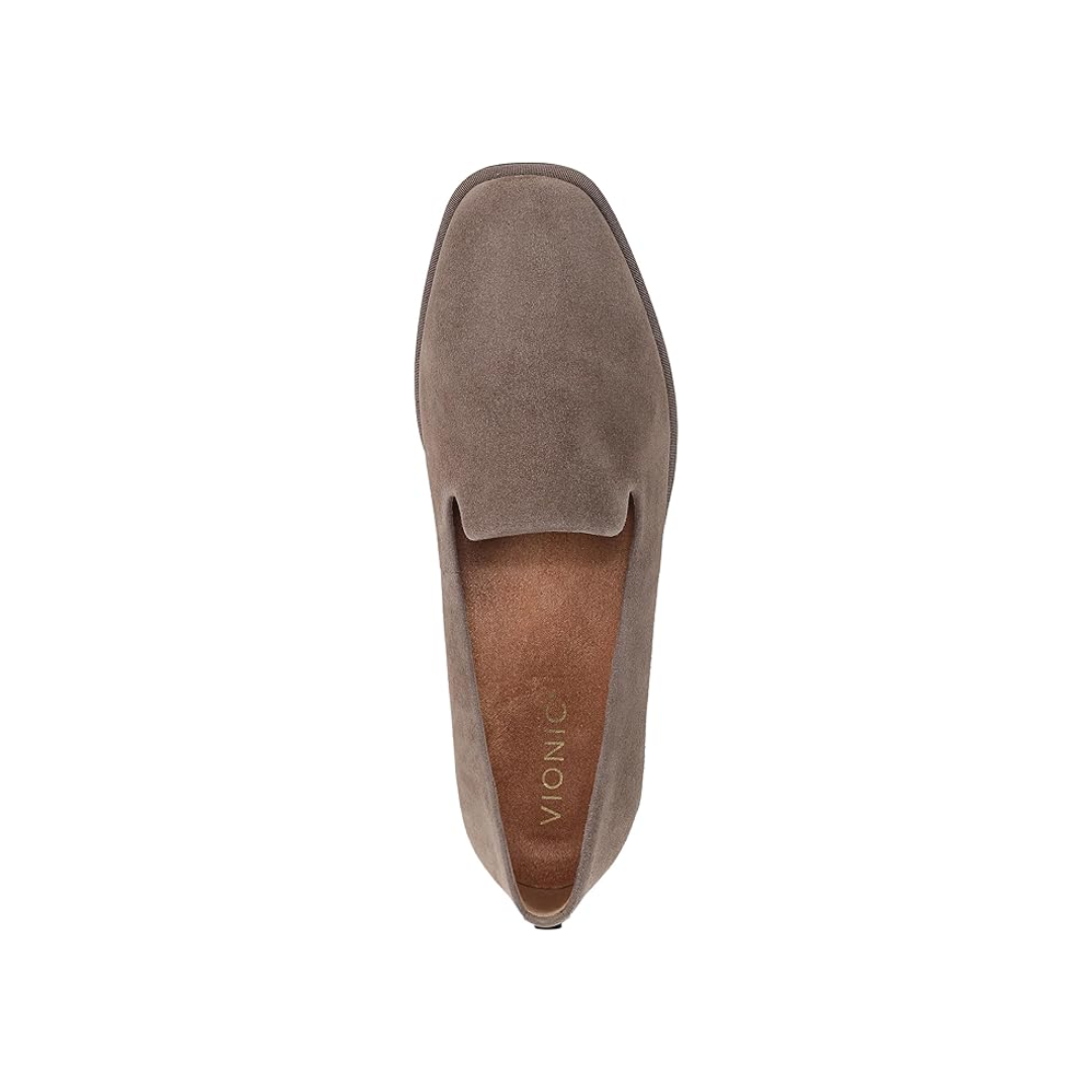 Vionic Women's Willa 2.0 Leather Suede  Loafer - Driftwood