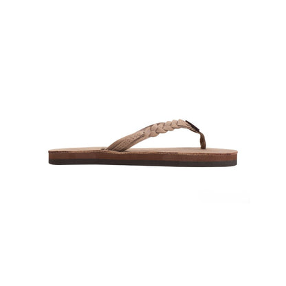 Rainbow Sandals Kid's Toddler - Flirty Braidy Dark Brown Flipflop