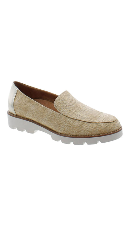 Vionic Women’s Kensley Raffia Slip-On Loafers | Comfortable Stylish Casual Shoes