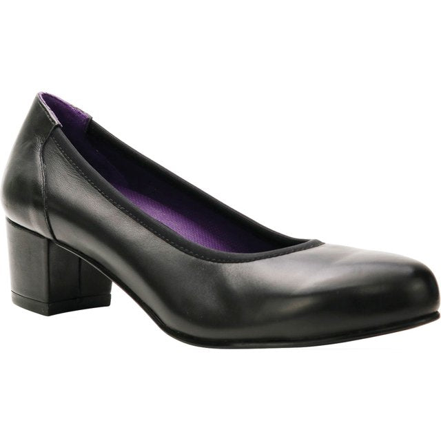 David Tate Simona Women’s Pump Black Nappa Leather Block Heel Shoes