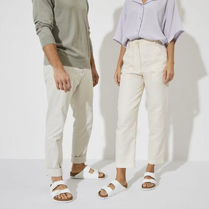 Birkenstock Arizona Soft Footbed Leather Sandals - White