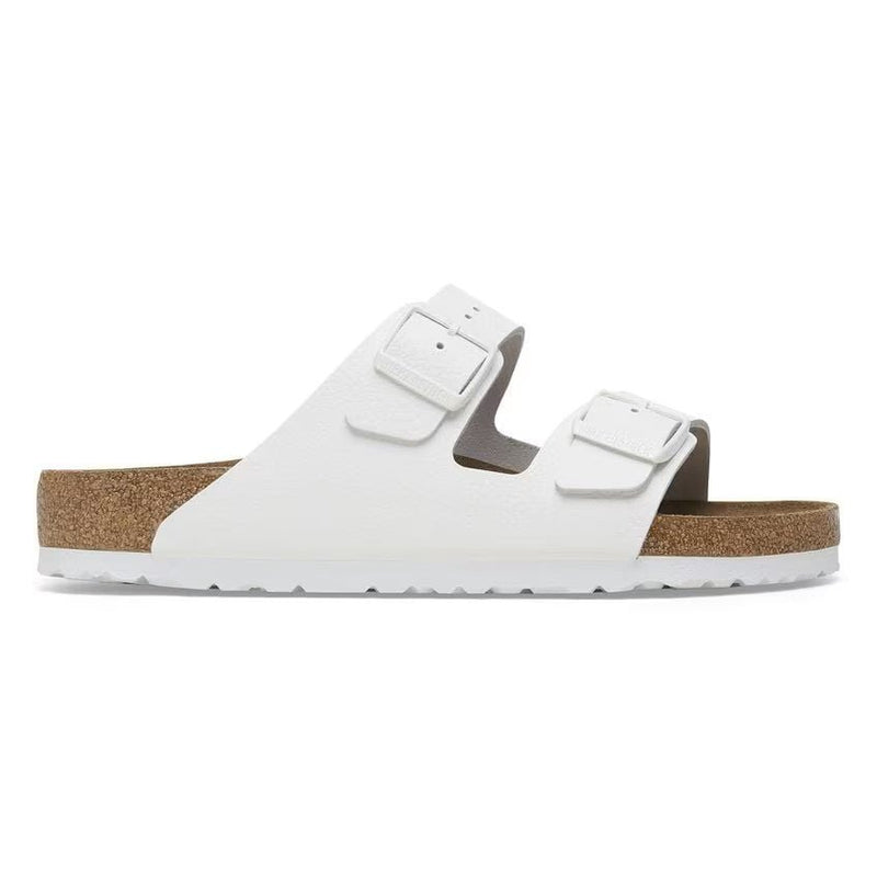 Birkenstock Arizona Soft Footbed Leather Sandals - White