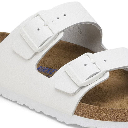 Birkenstock Arizona Soft Footbed Leather Sandals - White