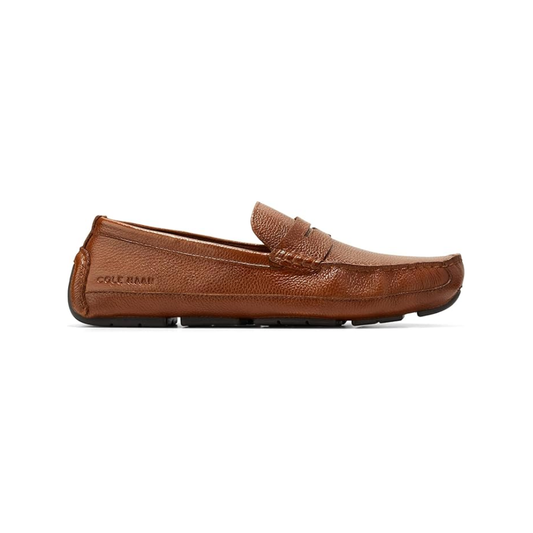 Cole Haan Men's Wyatt Penny Driver, Leather Shoes British Tan/Nicotine