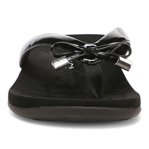 Vionic Bella Womens Toe Post Sandal Black Flip Flops 10000435001