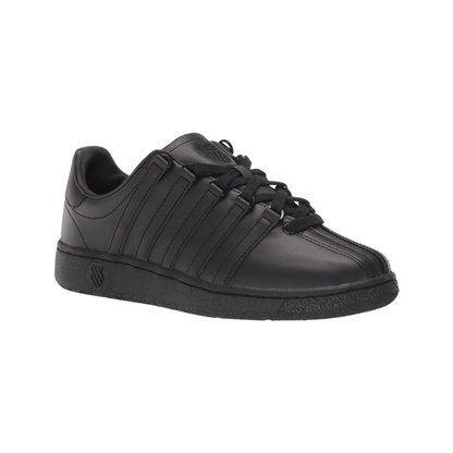 K-Swiss Men's Classic VN Leather Sneakers Black Black Casual Tennis Shoes