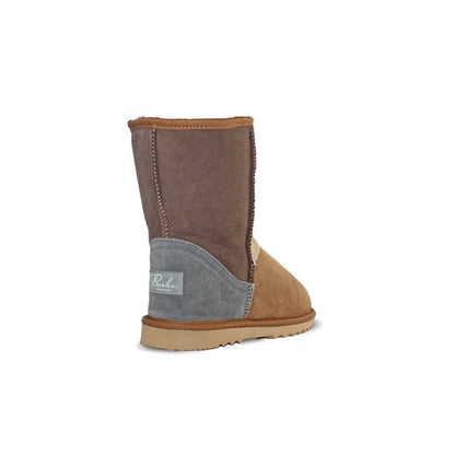Burlee Women’s Mid‑Calf Sheepskin Boots Tricolor Australian‑Made Winter Boots