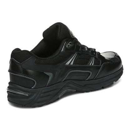 Vionic Walker Women’s Walking Shoes Black Leather | Orthotic Arch Support Comfortable Durable
