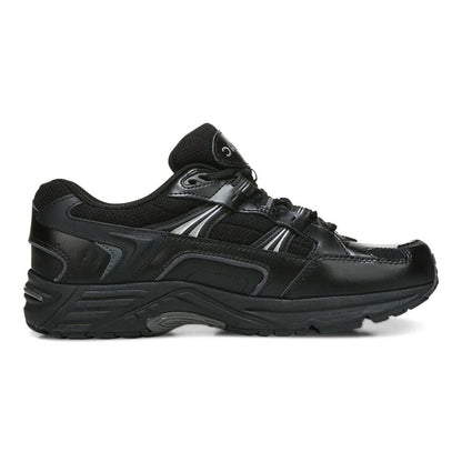Vionic Walker Women’s Walking Shoes Black Leather | Orthotic Arch Support Comfortable Durable