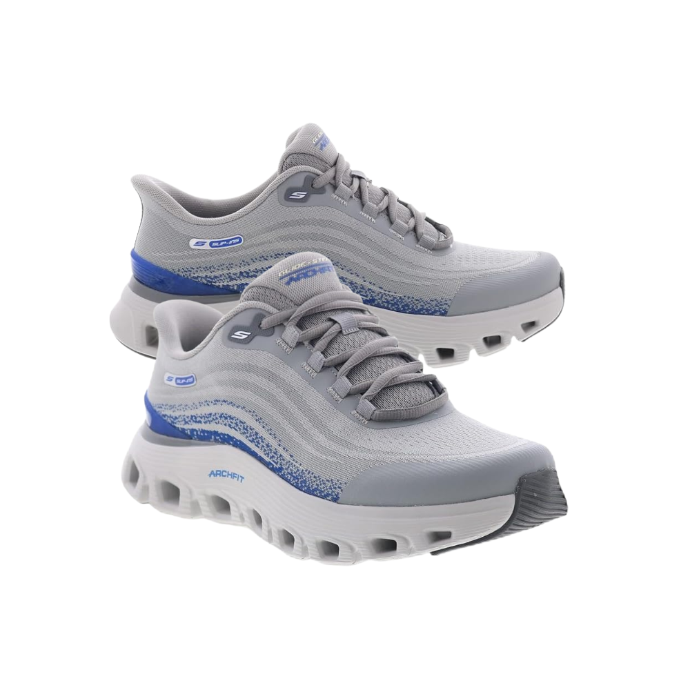 Skechers Mens Slip-ins Arch Fit Glide-Step Wave - Zanaro Lifestyle Sneakers Shoes
