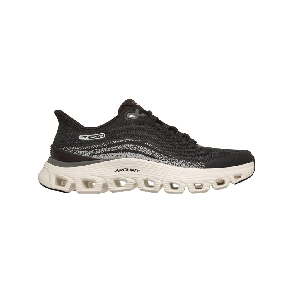 Skechers Mens Slip-ins Arch Fit Glide-Step Wave - Zanaro Lifestyle Sneakers Black