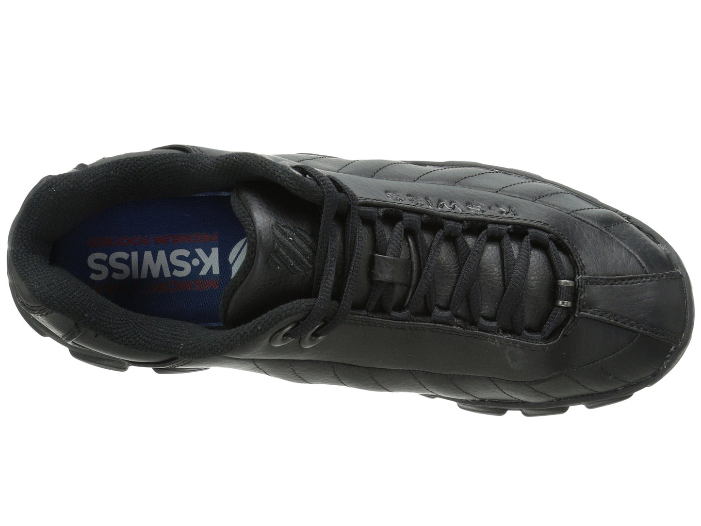 K-Swiss ST329 CMF Men's Leather Shoes  Black  - ( Regular / Wide)