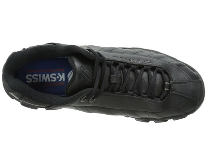 K-Swiss ST329 CMF Men's Leather Shoes  Black  - ( Regular / Wide)