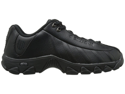 K-Swiss ST329 CMF Men's Leather Shoes  Black  - ( Regular / Wide)