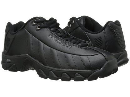 K-Swiss ST329 CMF Men's Leather Shoes  Black  - ( Regular / Wide)